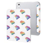 Geologist Rockdiamond Protective Case Compatible for IPAD 10代 (10.9in) Trifold Stand Tablet Cover with Pen Holder