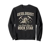 Geologist The Other Kind of Rock Star Funny Mountain Pun Sweatshirt