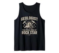 Geologist The Other Kind of Rock Star Funny Mountain Pun Tank Top