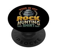 Geology Crystal Collector - This Is My Rock Hunting PopSockets Adhesive PopGrip