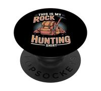 Geology Crystal Collector - This Is My Rock Hunting PopSockets Adhesive PopGrip