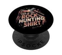 Geology Crystal Collector - This Is My Rock Hunting PopSockets Adhesive PopGrip