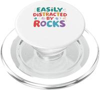 Geology Easily Distracted by Rocks Collector Lover Geologist PopSockets PopGrip for MagSafe
