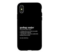 Geology Major Definition Dictionary Academic Subject Case for iPhone X/XS