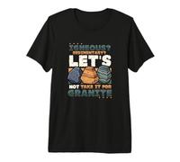 Geology Rock Types Humor - Let’s Not Take It for Granite Premium T-Shirt