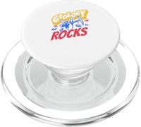 Geology Rocks Bold Comic Science Rockhound Mineral Hunter PopSockets PopGrip for MagSafe