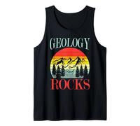 Geology Rocks Earth Science Mountain Sunset Design Tank Top