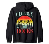 Geology Rocks Earth Science Mountain Sunset Design Zip Hoodie
