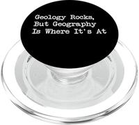 Geology Rocks Geography Is Where It's At Funny PopSockets PopGrip for MagSafe
