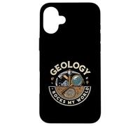Geology Rocks My World Geologist Earth Science Lover Pun Case for iPhone 16 Plus