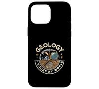 Geology Rocks My World Geologist Earth Science Lover Pun Case for iPhone 16 Pro Max