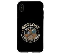 Geology Rocks My World Geologist Earth Science Lover Pun Case for iPhone XS Max
