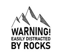 Geology Rocks Warning! easily distracted by rocks Geologist, Geology Gift Notebook: 8.5x11 In 100 Lined Pages