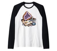 Geology Teacher Rocks Geologist Earth Science Pun Raglan Baseball Tee