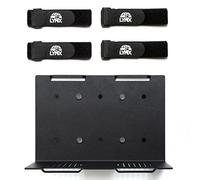 GEOLYNX Wall Mount | Vented Computer UPS NAS Server Workstation Uninterruptible Power Supply Wall Bracket Kit with Hardware & Straps + 80mm Case Fan Attachment Points (Fans Not Included) (Small)
