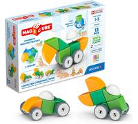 Geomag 202BLME Magnetic dice for Children, Green Yellow, 13 Pieces