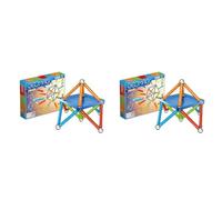Geomag 351 Confetti Toddler Mechanic Toys, Light Blu, Orange, Green, Red, 35 Pieces (Pack of 2)