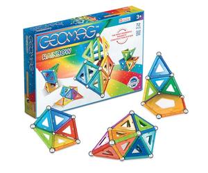 Geomag 371 Classic Building Set, Rainbow, Magnetic Toy, 72 Pieces, Multicolour