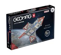 Geomag- 810 Special Edition - NASA Rocket, Magnetic Constructions, White, Grey, Red, 84 Pieces
