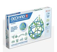 Geomag Classic - 142 Pieces- Magnetic Construction for Children - Green Collection - 100 Percent Recycled Plastic Educational Toys