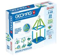 Geomag Classic - 25 Pieces- Magnetic Construction for Children - Green Collection - 100 Percent Recycled Plastic Educational Toys
