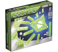 Geomag Classic Glow 335, 30 Pieces - Educational Building Set with Magnetic rod