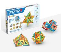 Geomag Classic Supercolor Panels Recycled 114, Magnetic Constructions, Rods, And Colored Panels, 114-Piece Pack, 100% Recycled Plastic