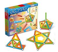 Geomag Confetti 50 Piece Magnetic Building Set - Colorful Swiss-Made STEM Toy fo