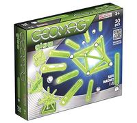 Geomag Glow in the dark, 30 Pieces - Educational Building Set with Magnetic rods