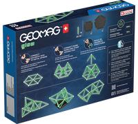 Geomag Glow Recycled Plastic Magnetic Shapes - 60 Pieces