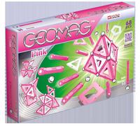 Geomag Kids Panel Pink Magnetic Shapes - 68 Pieces | Size: 1 Pack Geomag Pink 1 Pack