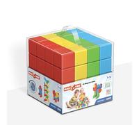 GEOMAG Magicube 57 Green | Magnetic Toys | Toddler Magnets | STEM-endorsed Educational Building Cube Set for Creativity and Early Learning Fun | Swiss-made | 64 pieces |Ages 1-5