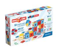Geomag Magicube Magnetic Shapes Word Builder - 55 Pieces | Size: 1 Pack Geomag Multicolor 1 Pack