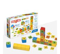 Geomag - Magicube Math Building Recycled Clips, 256, White