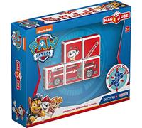 Geomag Magicube Paw Patrol 080 - Marshall’s Fire Truck - Magnetic Constructions, 5 Cubes