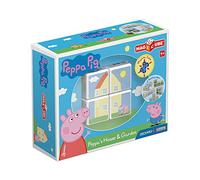 Geomag Magicube Peppa Pig Peppa's House and Garden - 4 Cubes - Building Set with Magnetic Cubes Multicoloured