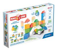 Geomag - Magicube 1+ Shapes - Magnetic Blocks for Kids - 4 Colours and Shapes - 32 Cubes - 100 Percent Recycled Plastic