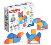 Geomag 201BLME Magicube 1+ Shapes-Magnetic Blocks for Kids, 9 Pieces
