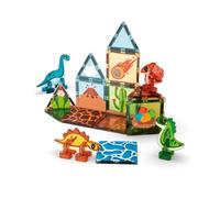 Geomag Magnetic Tiles Dino World Theme Set, Magnetic Dinosaurs, Translucent Panels, 3D Games