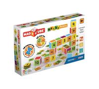 Geomag Magnetic Toys | Magnets for Kids | Magicube Math Building Fun | Magnet Cubes and Number Clips Set | STEM Learning | Swiss-Made | Ages 3+