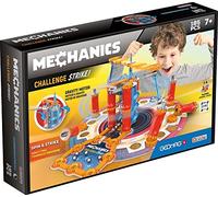 Geomag MechanicGeomag Gravity Mechanics Challenge Strike Building set, 185 pieces - Magnetic Building Game, Construction Set Educational Magnetic Tiles STEM Toy for Kids Age 7+ (Geomag 777)