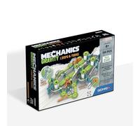Geomag - Mechanics Gravity Loops & Turns - Educational and Creative Game for Children - Circuit with Magnetic Building Blocks, Recycled Plastic - Set of 130 Pieces, White, Green, Orange, Blue
