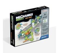 Geomag - Mechanics Gravity Race Track - Educational and Creative Game for Children - Magnetic Building Blocks, Race Track with Magnetic Blocks, Recycled Plastic - Set of 67 Pieces