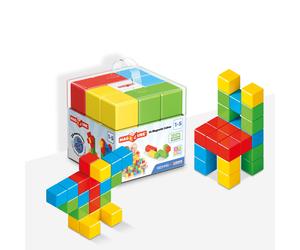 GEOMAG Premium Swiss-Made MagiCube 24-Piece Magnetic Stacking Cubes Building Set Toddlers & Kids Ages 1-5 STEM Educational Toy Creativity