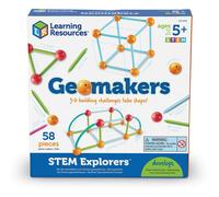 GeoMakers 3D and 2D Building Challenges - STEM Maths Game For Children