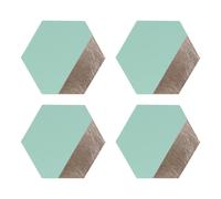 Geome Dipped Hexagonal Placements Premier Housewares Jade One Size