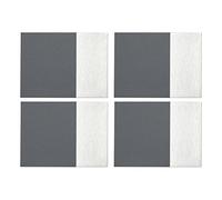 Premier Housewares Placemats, Cardboard, PU - Polyurethane, Grey, 1 x 28 x 21 cm