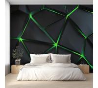 Geometric 3D Wallpaper for Living Room, Abstract Geometry Wall Mural for Bedroom 200x140 cm, Non-Woven Photo Wallpaper, Home Decor D&O117