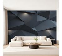 Geometric 3D Wallpaper for Living Room, Abstract Geometry Wall Mural for Bedroom 350x256 cm, Non-Woven Photo Wallpaper, Home Decor D&O118