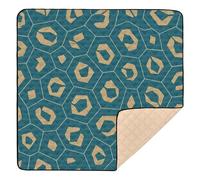 Geometric_Abstract Style Leopard Print Wallpaper Large Non-Slip Baby Play Mat for Indoor Outdoor Cozy Breathable Activity Entertainment Mat for Baby Kids Toddlers Infants, 50'' x 50''